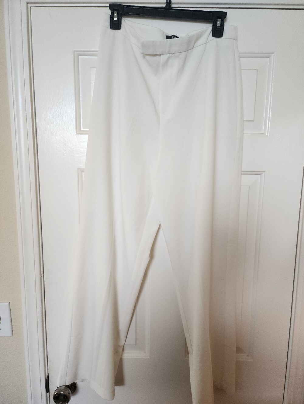 Women's White Wide-Leg Dress Pants